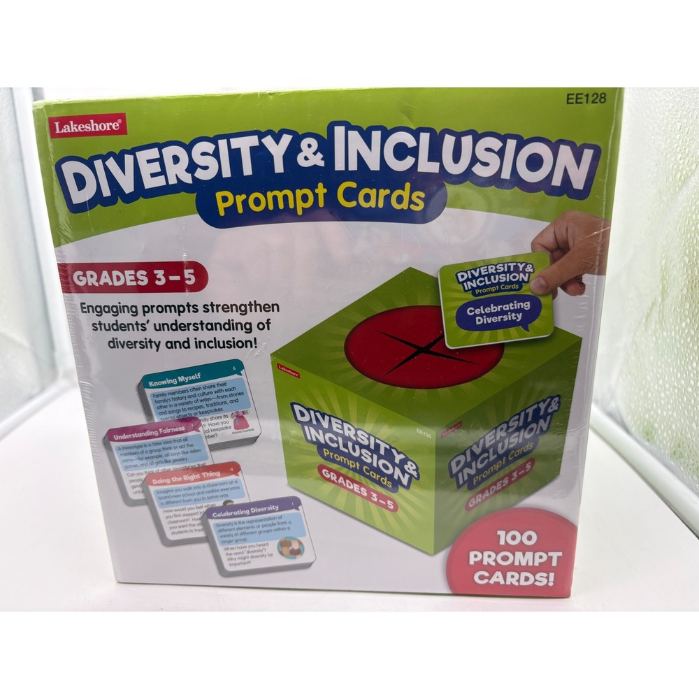 Lakeshore Diversity & Inclusion Prompt Cards Grades 3-5 Elementary School new